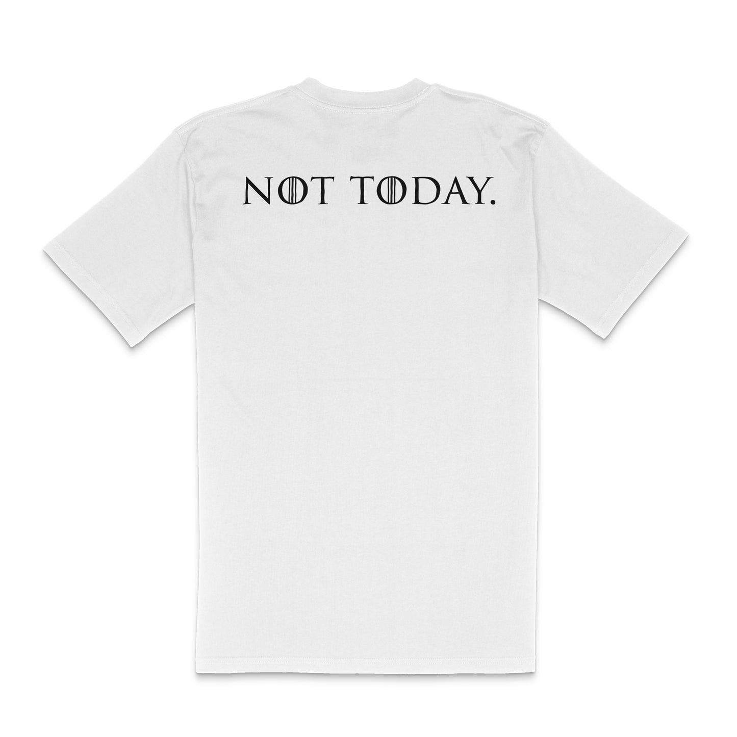 "What Do We Say to the God of Death?" Short Sleeve T-Shirt - White