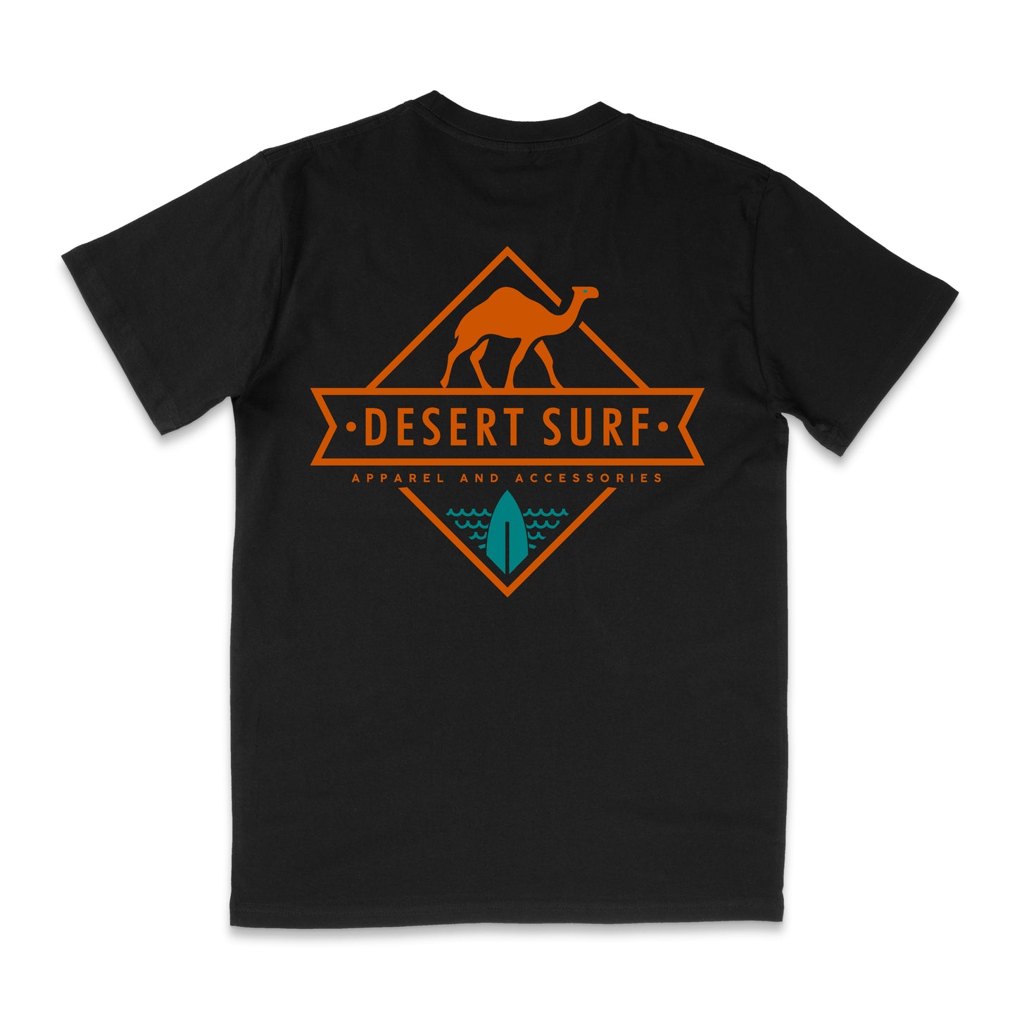 Desert Surf T-Shirt - Classic Camel Logo - Black (3 Variants)