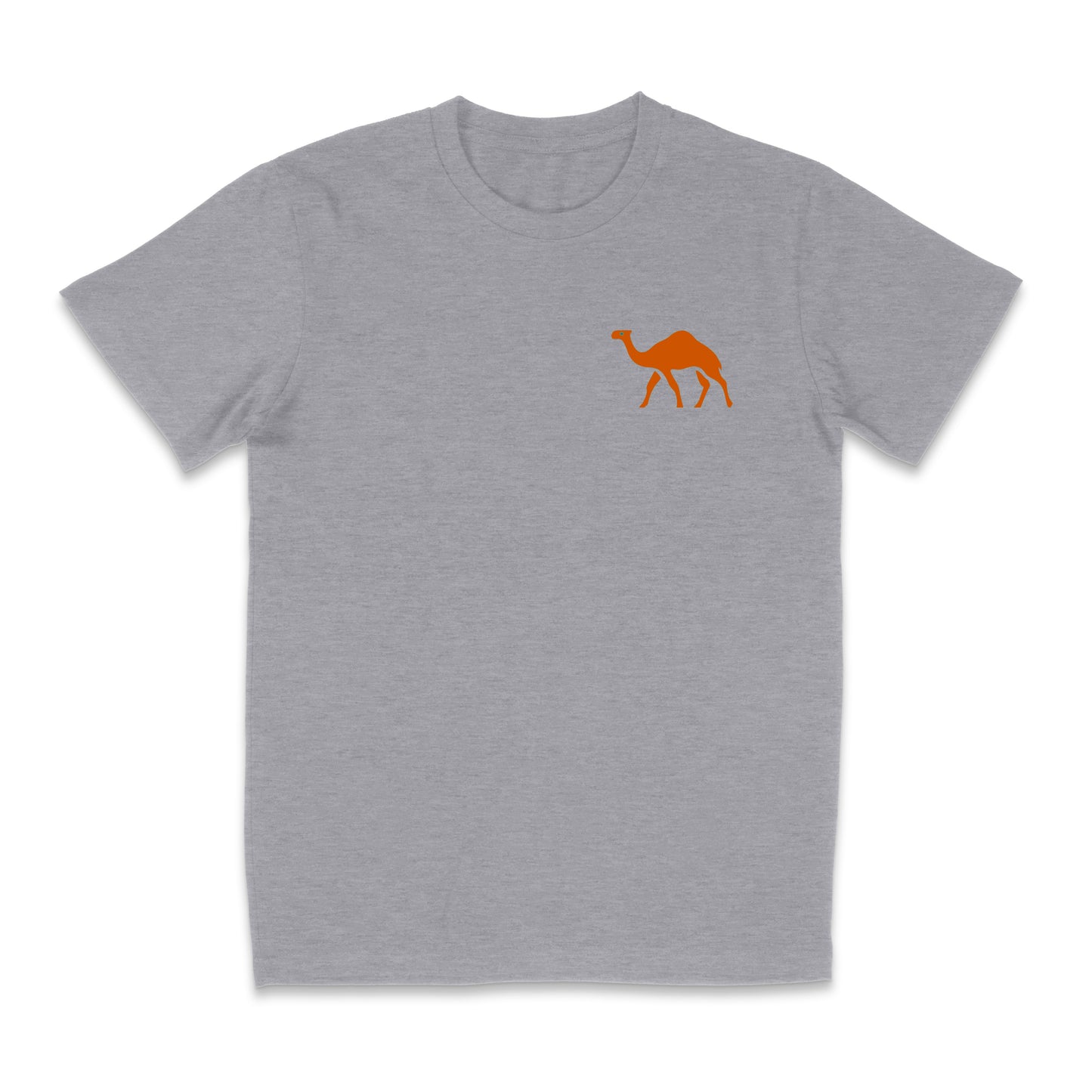 Desert Surf T-Shirt - Classic Camel Logo - Athletic Heather (2 Variants)