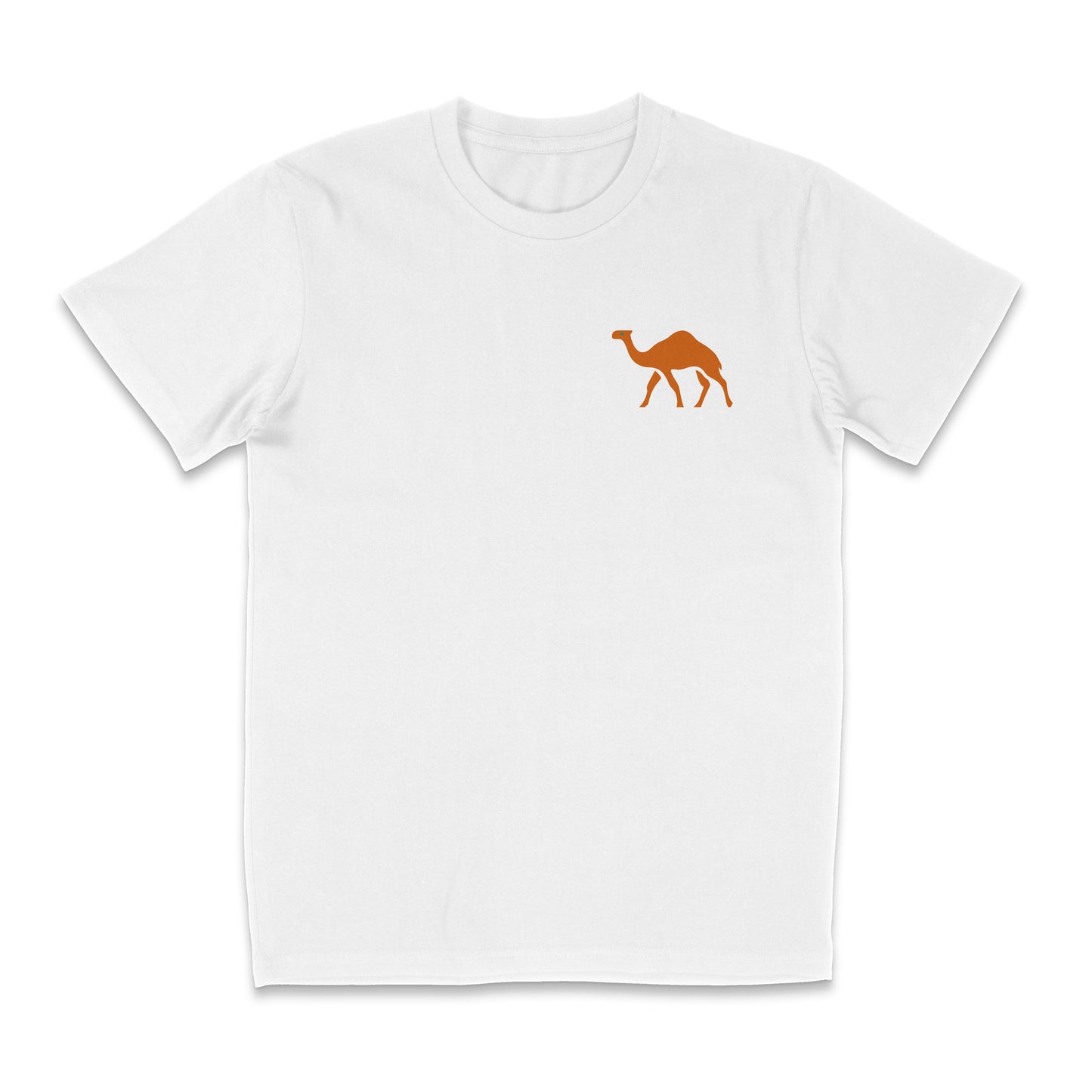 Desert Surf T-Shirt - Classic Camel Logo - White