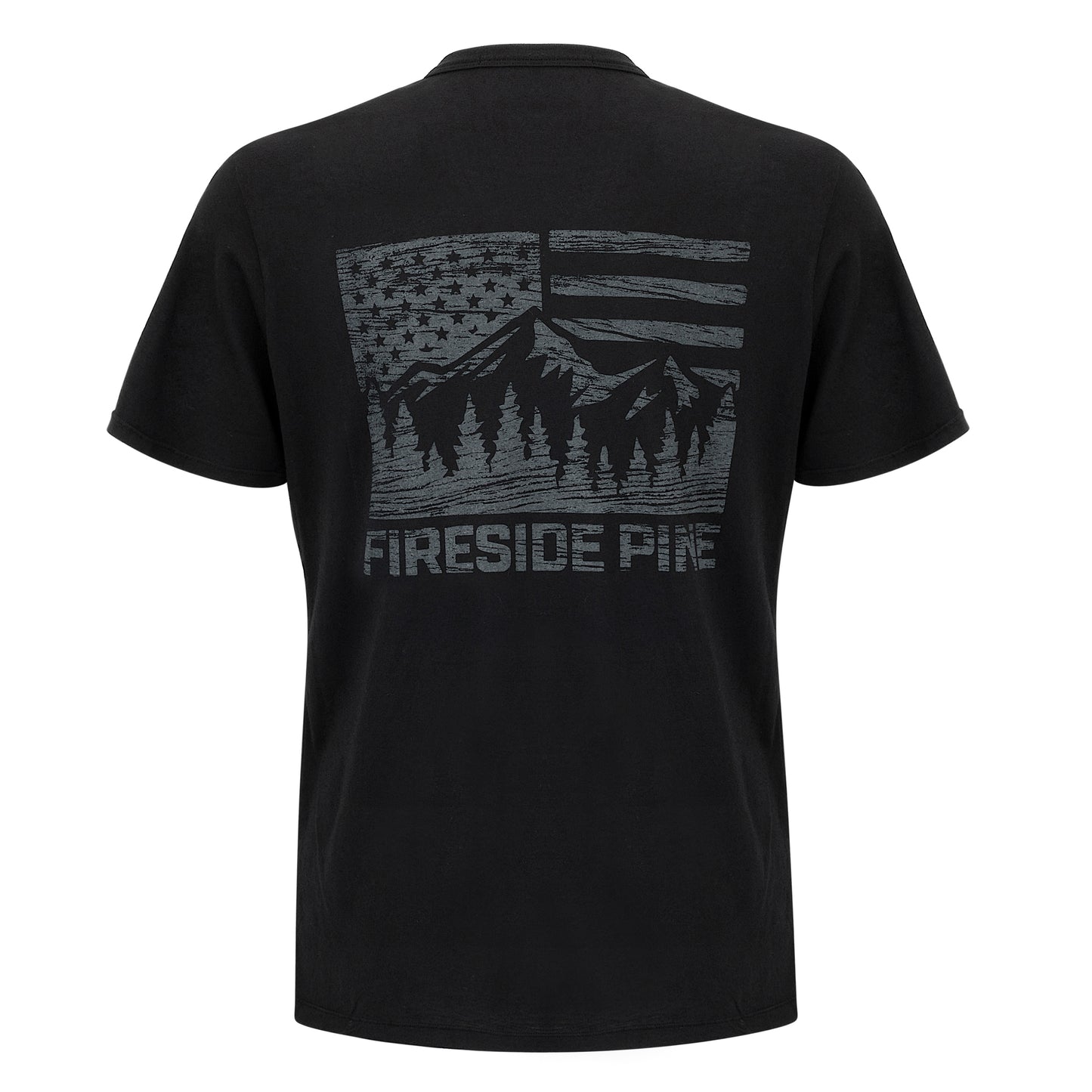 Shore Pine Men's T-Shirt - Black