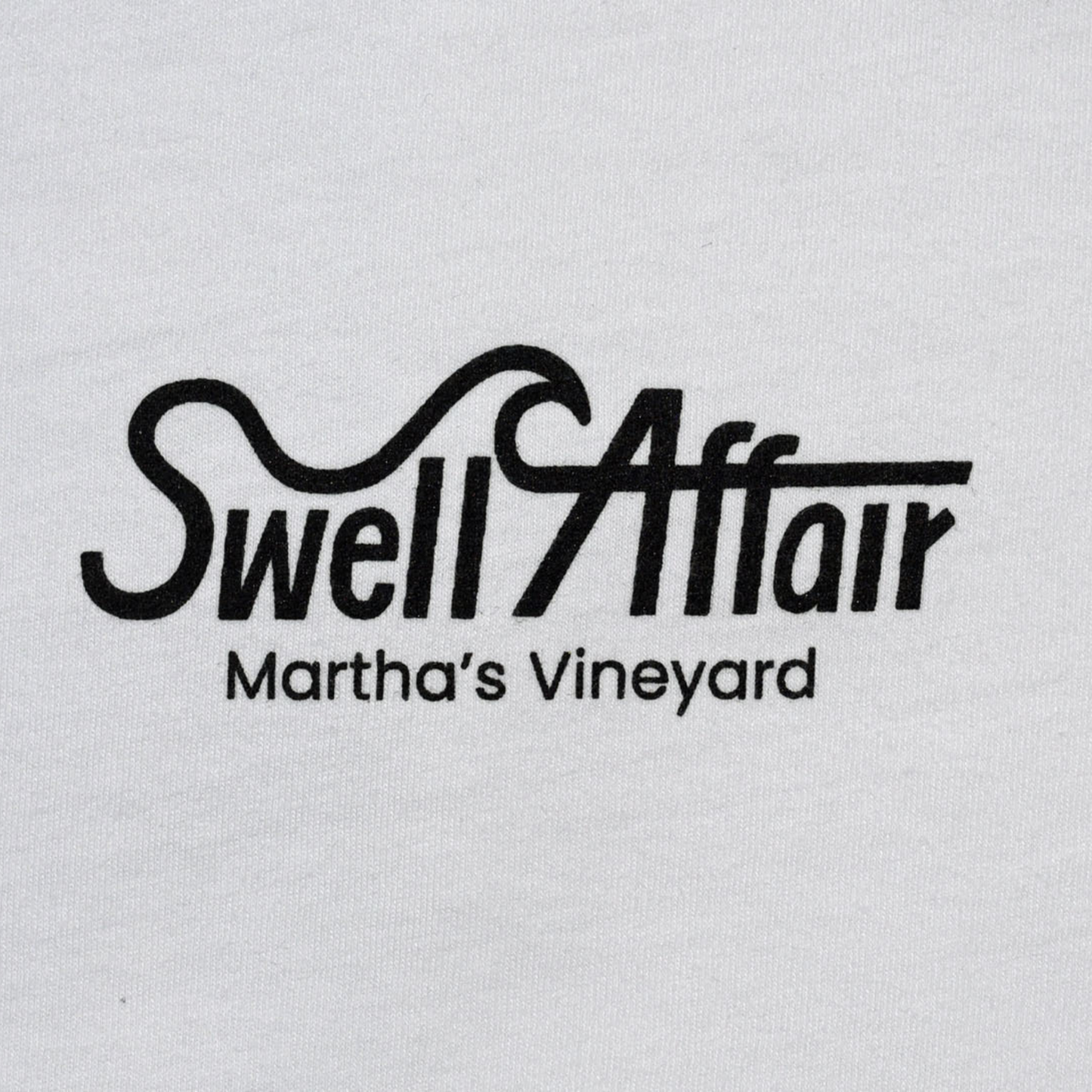 Swell Affair Single Fin - Long Sleeve T-Shirt - White